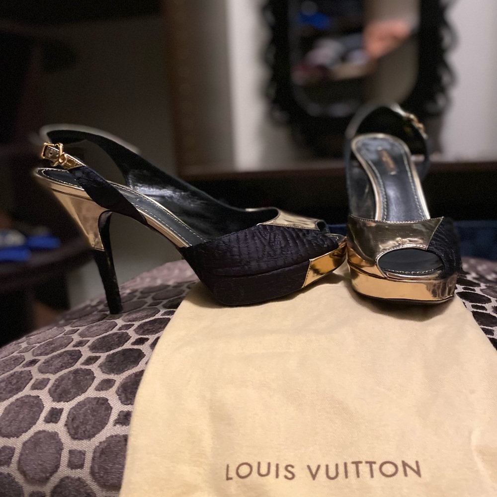 Authentic Louis Vuitton monogram heels
